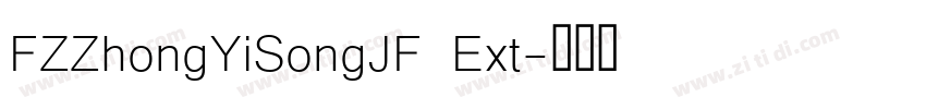 FZZhongYiSongJF Ext字体转换